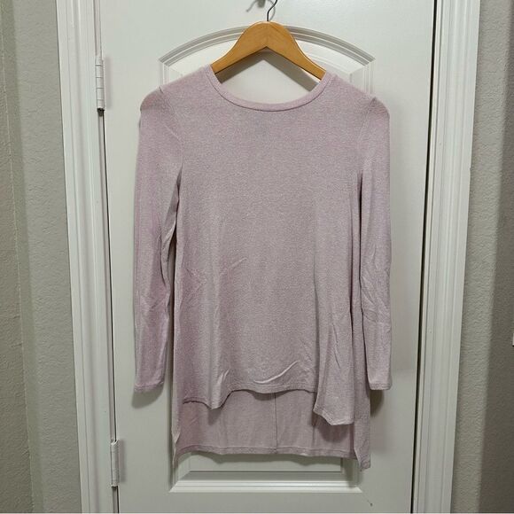 Old Navy Girls Light Pink Long Sleeve Shirt Size Large 10-12 - Picture 1 of 3